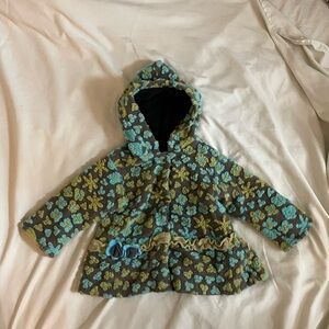 Kids Floral Hooded Jacket